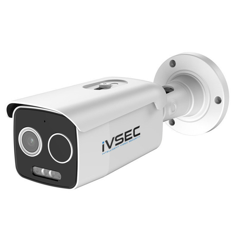 IVSEC THERMAL BULLET IP CAMERA , 5MP, 3.2MM FIXED LENS, 25FPS, BI-SPECTRUM, ADV DET
