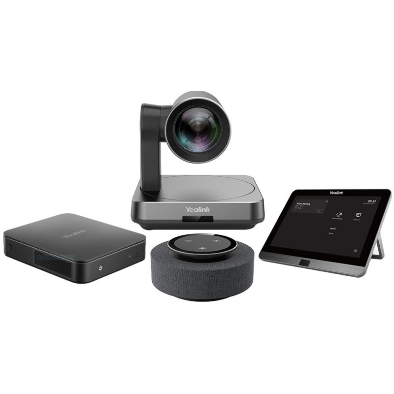 Yealink MVC640 Room System For Microsoft Teams And SFB - Mcore Pro - 8In Touch Screen - UVC84 12X Optical Zoom 4K Camera And Msp