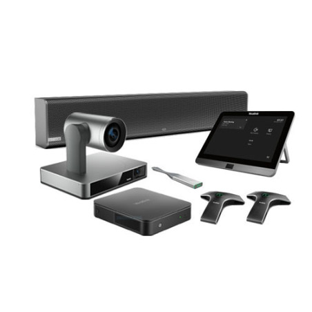 Yealink Teams Room System With Mcore Pro - UVC86 4K Camera - Wireless Presentation - Vcm34 Mics And Soundbar With 2-Year Ams (MV