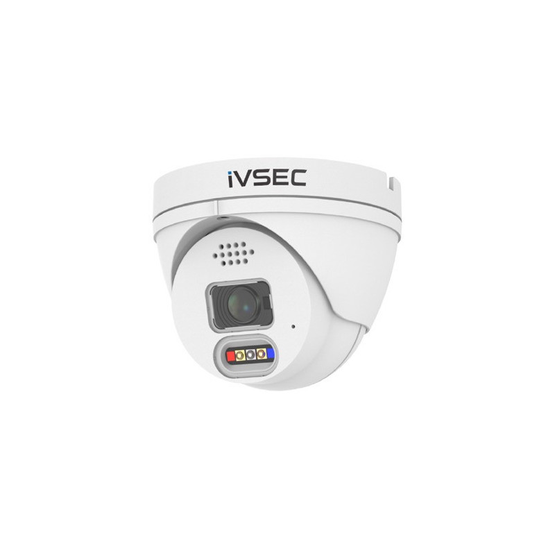 IVSEC TURRET IP CAMERA, 8MP, 2.8MM FIXED LENS, 25FPS, POE, IP66 , ADV DET, ADV IVSNC323ADX